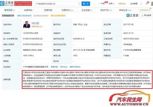 廣汽新能源增加注冊資本至14.19億,增幅81.28